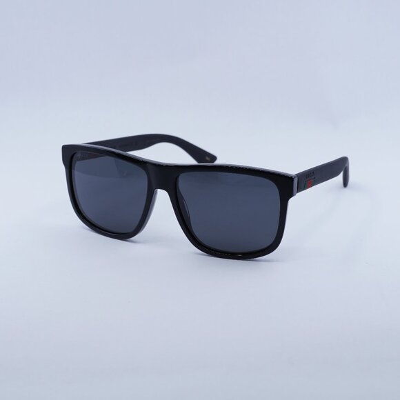 🕶️ New Gucci GG0010S 001 Sunglasses - Black Frame, Grey Lenses